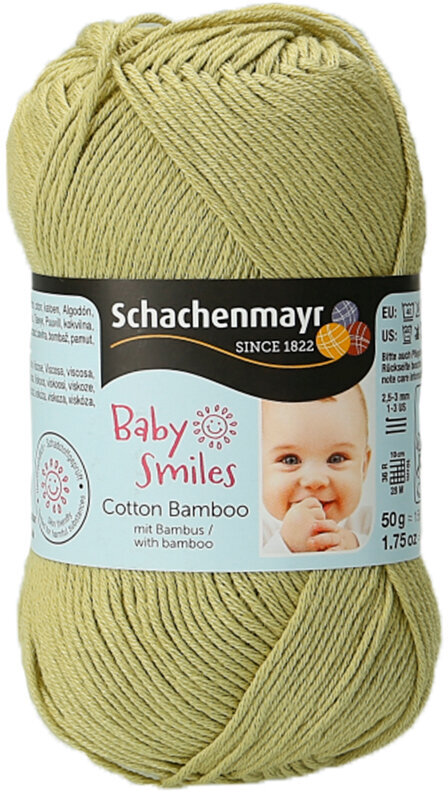 Fios para tricotar Schachenmayr Baby Smiles Cotton Bamboo 01075 Grasshopper