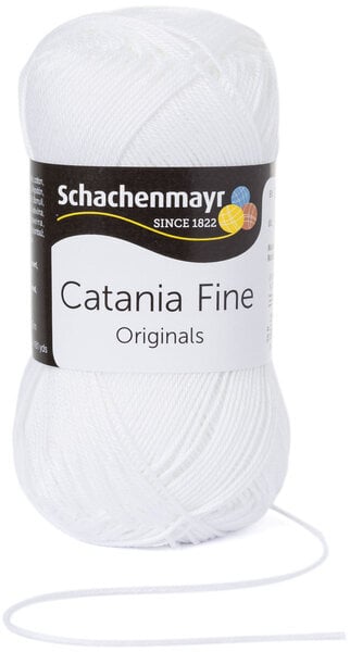 Strickgarn Schachenmayr Catania Fine 01000  White Strickgarn