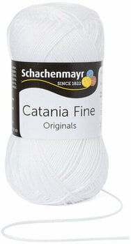 Strickgarn Schachenmayr Catania Fine 01000  White Strickgarn - 1