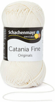 Knitting Yarn Schachenmayr Catania Fine 01005 Cream - 1