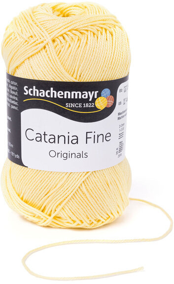 Knitting Yarn Schachenmayr Catania Fine 00370 Vanilla Knitting Yarn