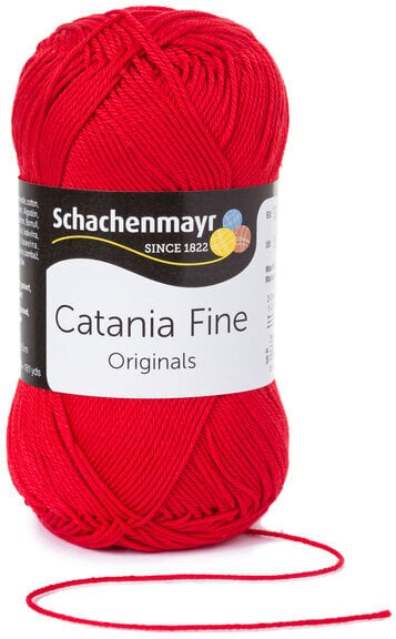 Fios para tricotar Schachenmayr Catania Fine 01002 Tomato