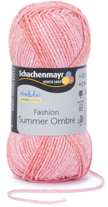 Fil à tricoter Schachenmayr Summer Ombré 00085 Apricot Dégradé Fil à tricoter