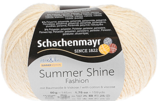 Fil à tricoter Schachenmayr Summer Shine 00110 Natural Fil à tricoter