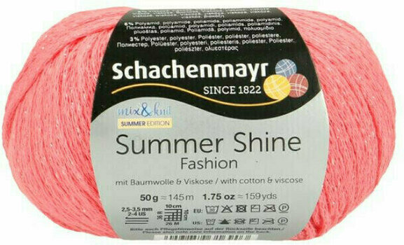 Strickgarn Schachenmayr Summer Shine 00136 Coral Strickgarn - 1
