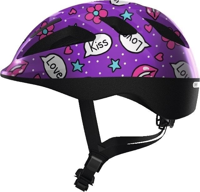 Kid Bike Helmet Abus Smooty 2.0 Purple Kisses S Kid Bike Helmet