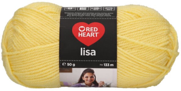 Fil à tricoter Red Heart Lisa 08210 Light Yellow