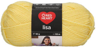 Przędza dziewiarska Red Heart Lisa 08210 Light Yellow Przędza dziewiarska