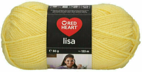 Strickgarn Red Heart Lisa 08210 Light Yellow - 1