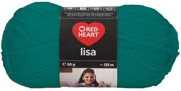 Fil à tricoter Red Heart Lisa 06966 Petrol Green Fil à tricoter