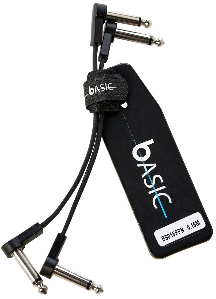 Câble de patch Bespeco BS015PPN Noir 15 cm Angle - Angle