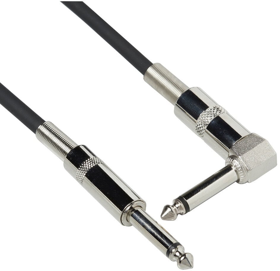 Cable de instrumento Bespeco BS500P Negro 5 m Recto - Acodado