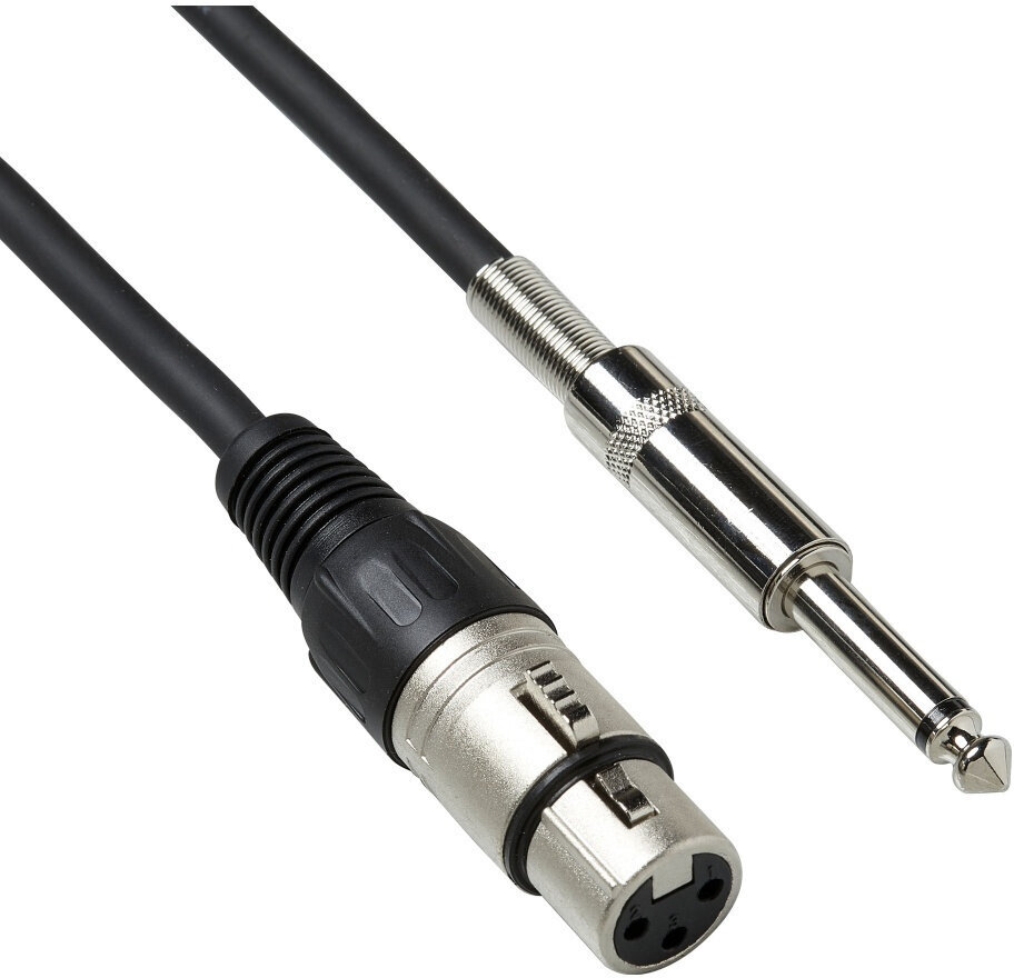 Mikrofonski kabel Bespeco BSMA100 Črna 1 m