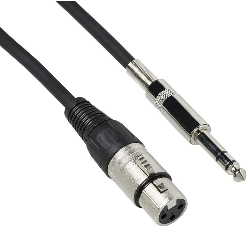 Microphone Cable Bespeco BSMC100 Black 1 m