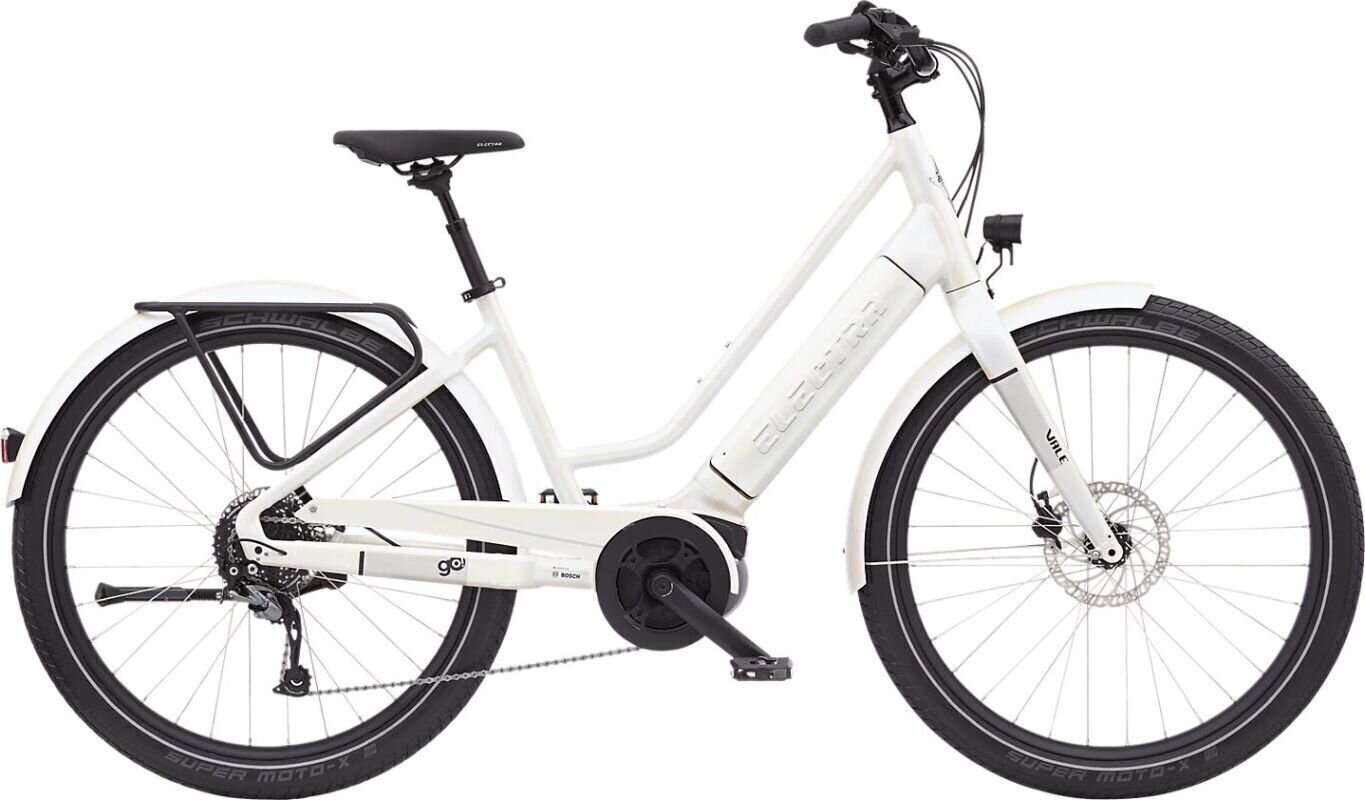 Bicicleta eléctrica híbrida Electra Vale Go! 9D EQ Polarized White Bicicleta eléctrica híbrida