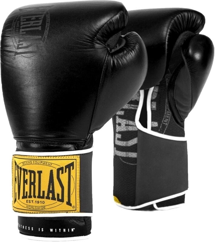 Boxing and MMA gloves Everlast 1910 Classic Gloves Black 16 oz