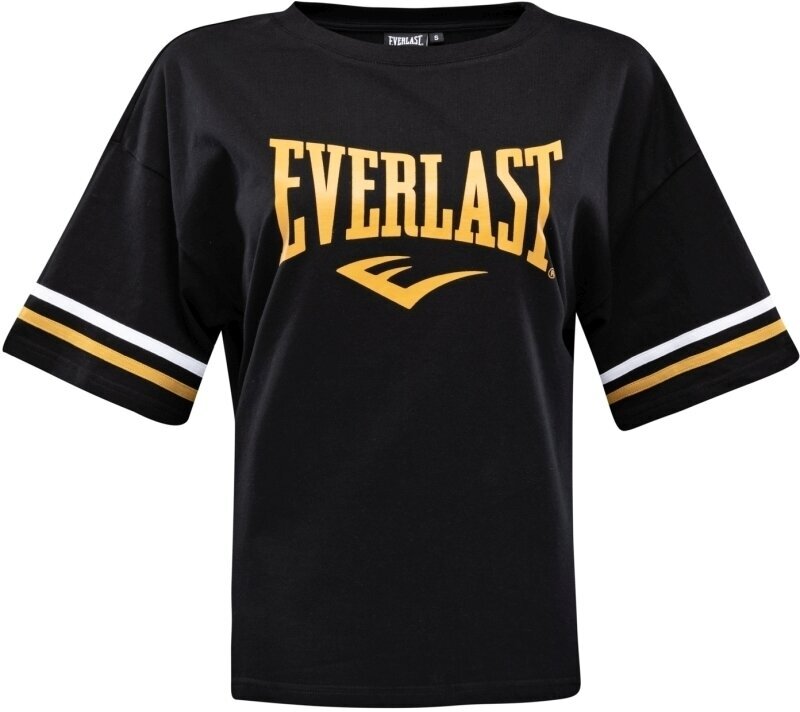 Fitness koszulka Everlast Lya Black/Nuggets/White S Fitness koszulka