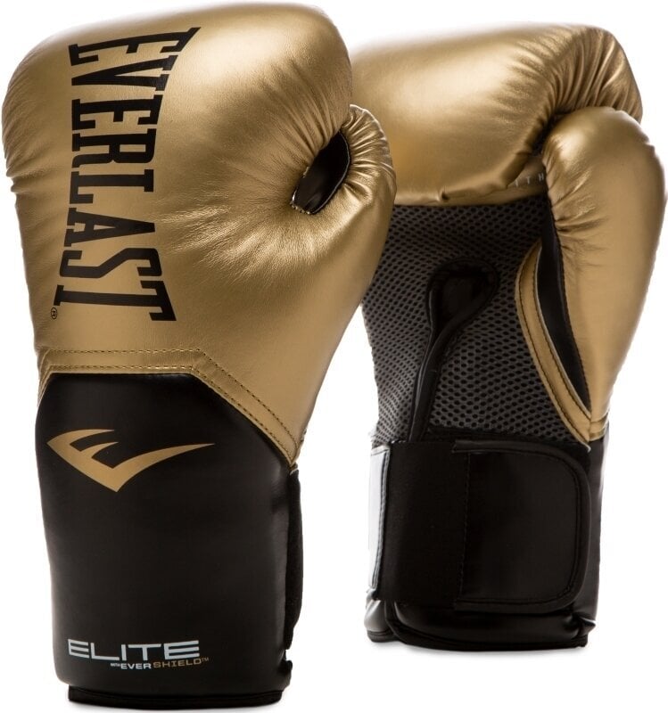 Boxerské a MMA rukavice Everlast Pro Style Elite Gloves Gold 12 oz