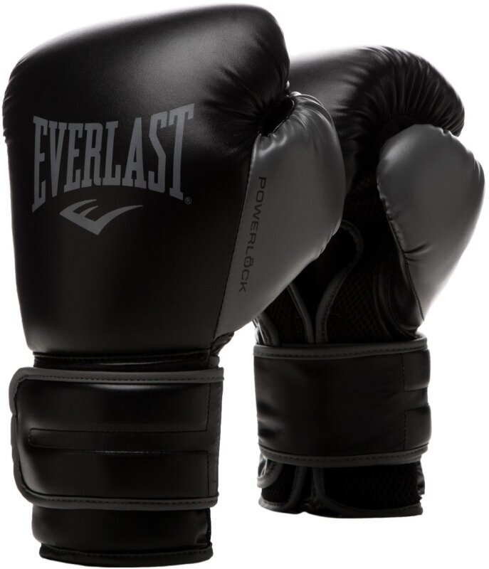 Box és MMA kesztyűk Everlast Powerlock 2R Gloves Black 12 oz