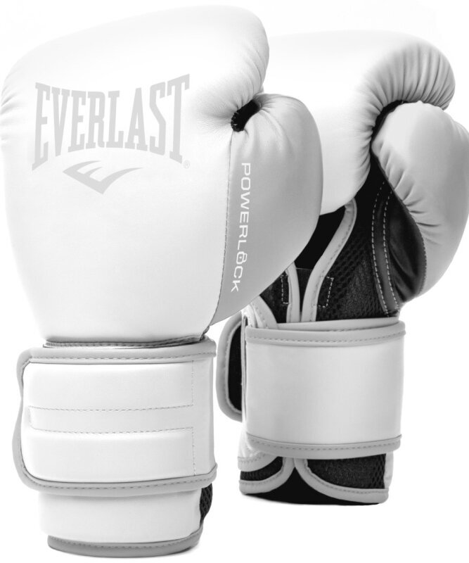 Box és MMA kesztyűk Everlast Powerlock 2R Gloves White 12 oz
