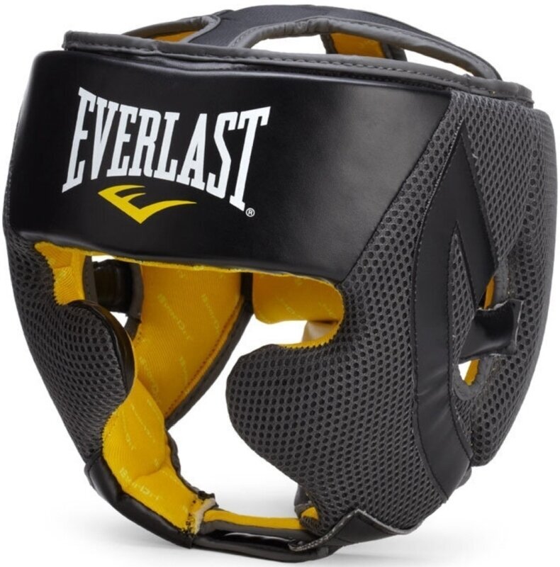 Protetor para artes marciais Everlast Head Gear C3 Evercool Preto-Grey L/XL