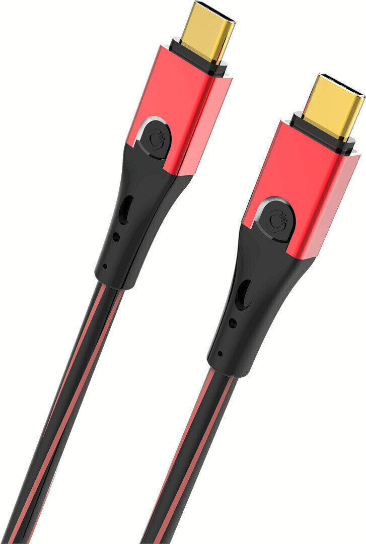Hi-Fi USB-kábel Oehlbach 3.1 Evolution USB-C 0,5 m Fekete Hi-Fi USB-kábel