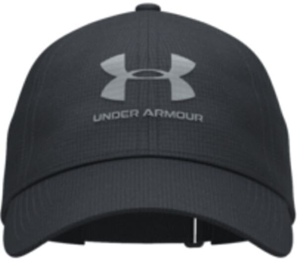 Gorra para correr Under Armour Men's UA Iso-Chill ArmourVent Adjustable Hat Black/Pitch Gray UNI Gorra para correr