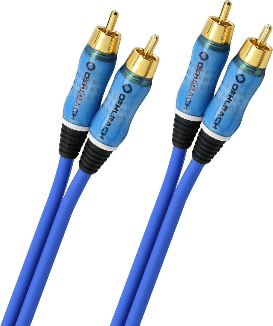 Cable de audio Hi-Fi Oehlbach BEAT! 0,5 m Azul Cable de audio Hi-Fi