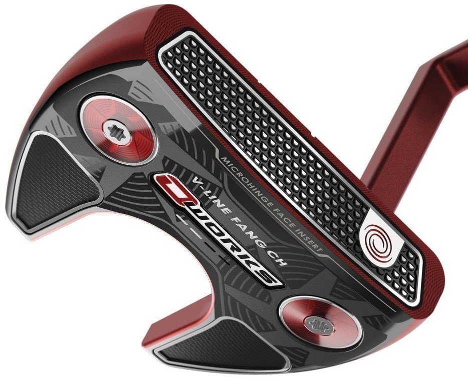 Golfschläger - Putter Odyssey O-Works Red V-Line Fang CH Putter Rechtshänder SuperStroke 35