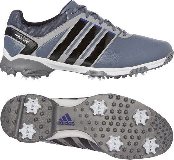 Pantofi de golf pentru bărbați Adidas Adipower Tour WD Mens Golf Shoes Onix/Navy UK 10