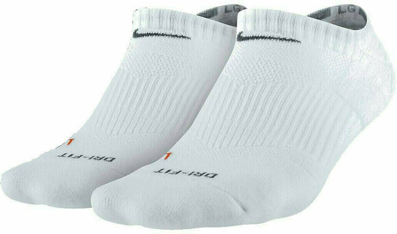 Socken Nike Golf Dri-Fit Performance Essential No Show II White M - 1