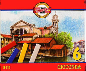 Pastel al óleo KOH-I-NOOR Gioconda Hard Pastels Juego de pasteles al óleo 6 piezas