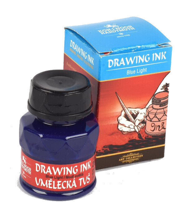 Inchiostro KOH-I-NOOR Drawing Ink 2430 Blue Light