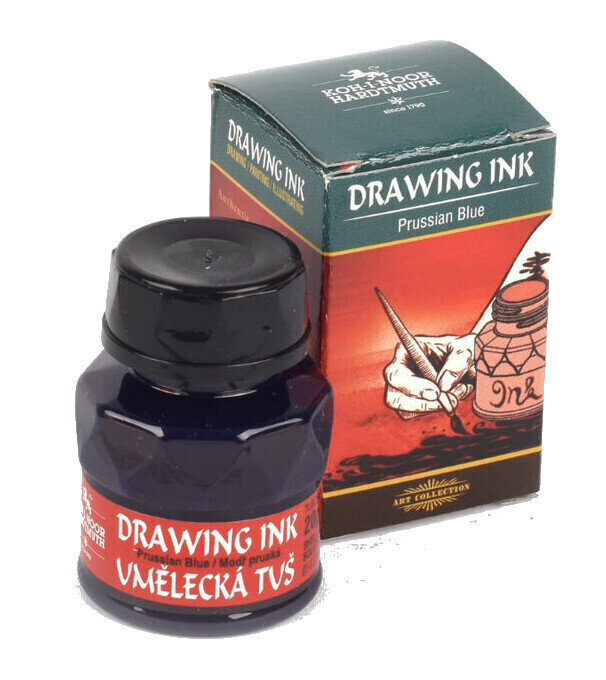 Tinta KOH-I-NOOR Drawing Ink 2440 Prussian Blue
