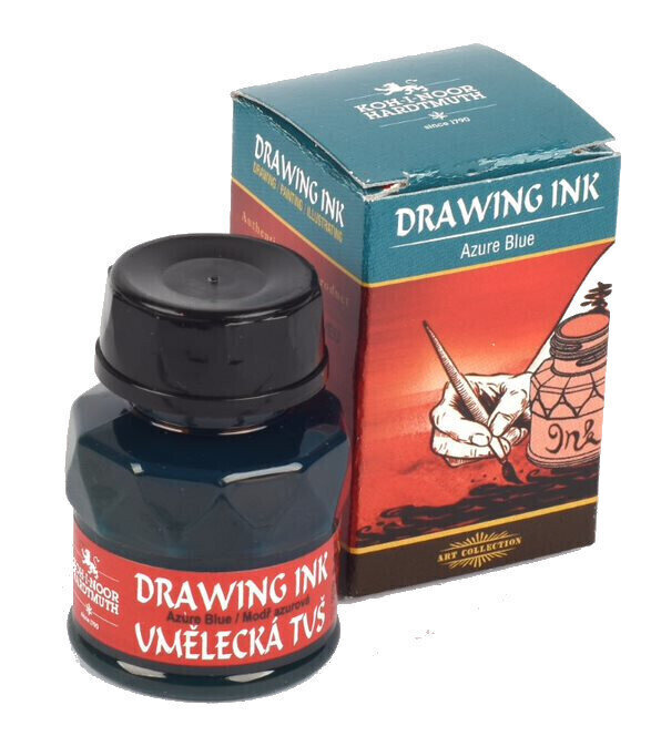 Cerneală KOH-I-NOOR Drawing Ink 2450 Azure Blue