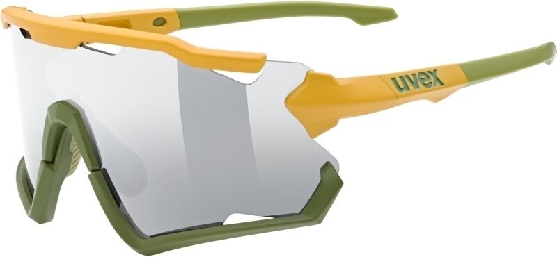 Fietsbril UVEX Sportstyle 228 Mustard Olive Mat/Mirror Silver Fietsbril (Beschadigd)