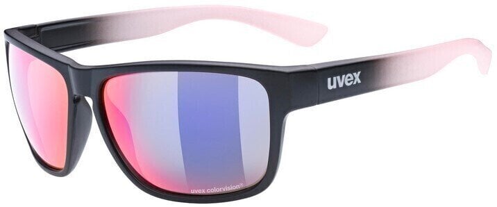Életmód szemüveg UVEX LGL 36 CV Black Mat Rose/Mirror Blue Életmód szemüveg