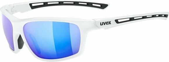 Gafas de ciclismo UVEX Sportstyle 229 White/Litemirror Blue Gafas de ciclismo - 1