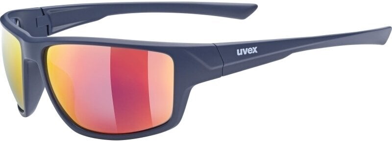 Óculos de ciclismo UVEX Sportstyle 230 Blue Mat/Litemirror Red Óculos de ciclismo