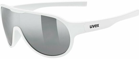 Cycling Glasses UVEX Sportstyle 512 White/Silver Mirrored Cycling Glasses - 1