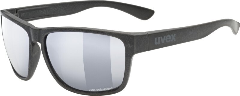 Lifestyle-bril UVEX LGL Ocean P Black Mat/Mirror Silver Lifestyle-bril