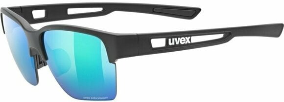 Lunettes de sport UVEX Sportstyle 805 CV Black Mat/Mirror Green - 1
