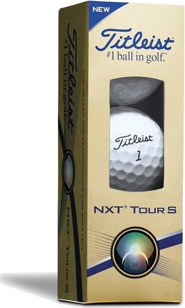 Нова топка за голф Titleist Nxt Tour S 3-Ball White