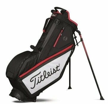 Stand Bag Titleist Players 4 Bag Blk/Wh/Red - 1
