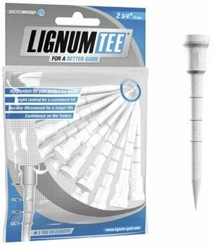 Stalak za golf lopticu - Tees Lignum Tee 2 3/4 Inch White 12 pcs - 1