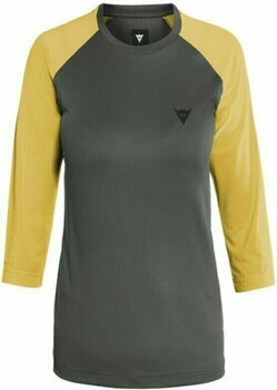Cycling jersey Dainese HG Bondi 3/4 Womens Jersey Dark Gray/Yellow XS - 1