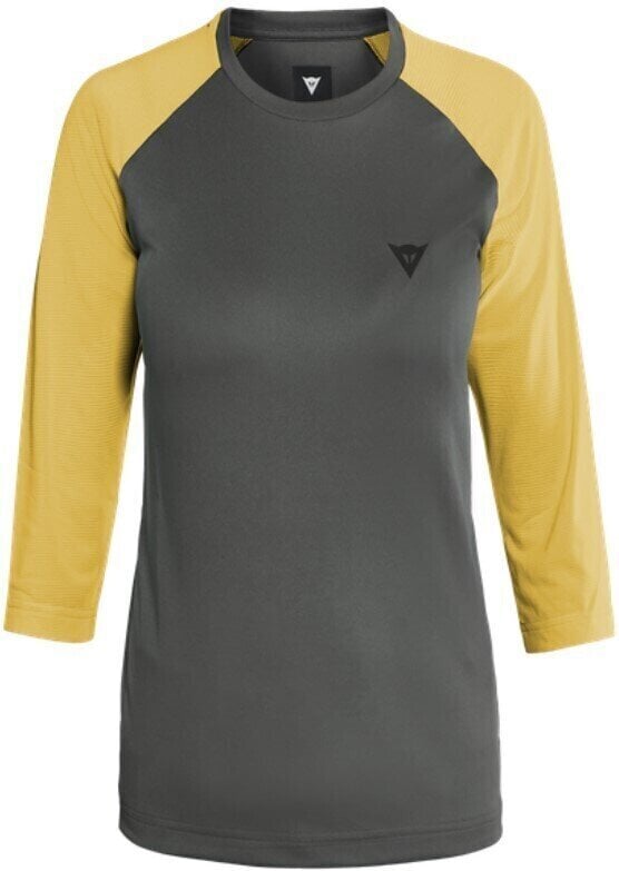 Kolesarski dres, majica Dainese HG Bondi 3/4 Womens Jersey Dark Gray/Yellow M