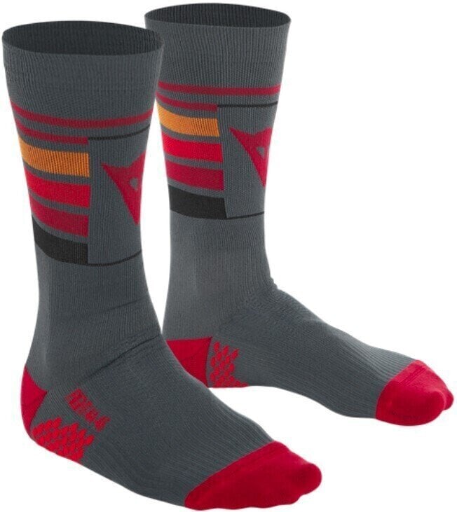 Чорапи за колоездене Dainese HG Hallerbos Dark Gray/Red S Чорапи за колоездене