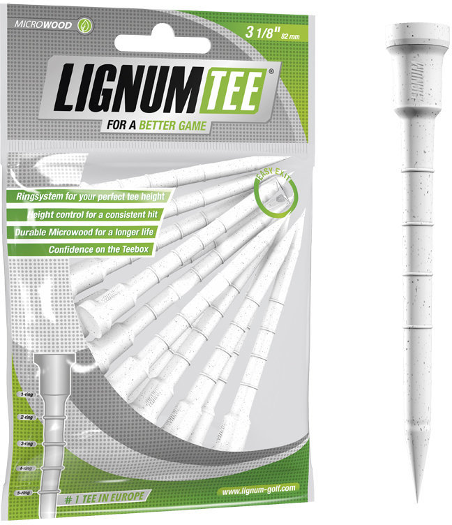 Stalak za golf lopticu - Tees Lignum Tee 3 1/8 Inch White 12 pcs