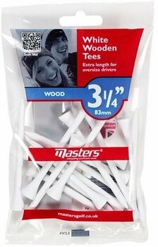 Golfové tíčka Masters Golf Wood Tees 3 1/8 Inch White 15 pcs - 1